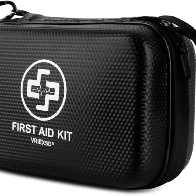 VRIEXSD Premium 320-Piece First Aid Kit, Waterproof EVA Hard Shell Case